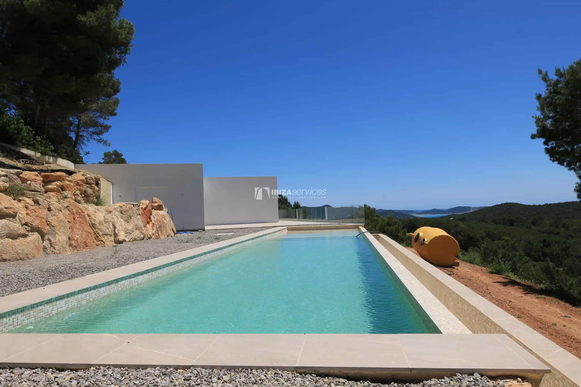 Brand new modern exclusive property for sale in Es Cubells splendid view