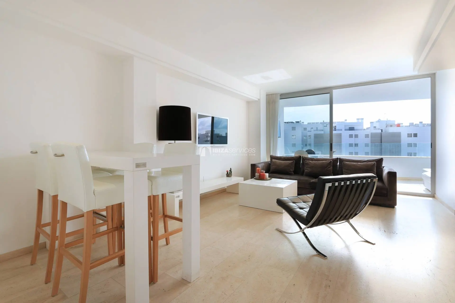 Buy a bright modern 3 bedroom apartment in  Botafoch