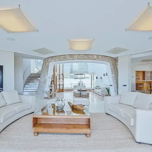 Atemberaubendes modernes Haus mit Meerblick in San Agusti zum Verkauf