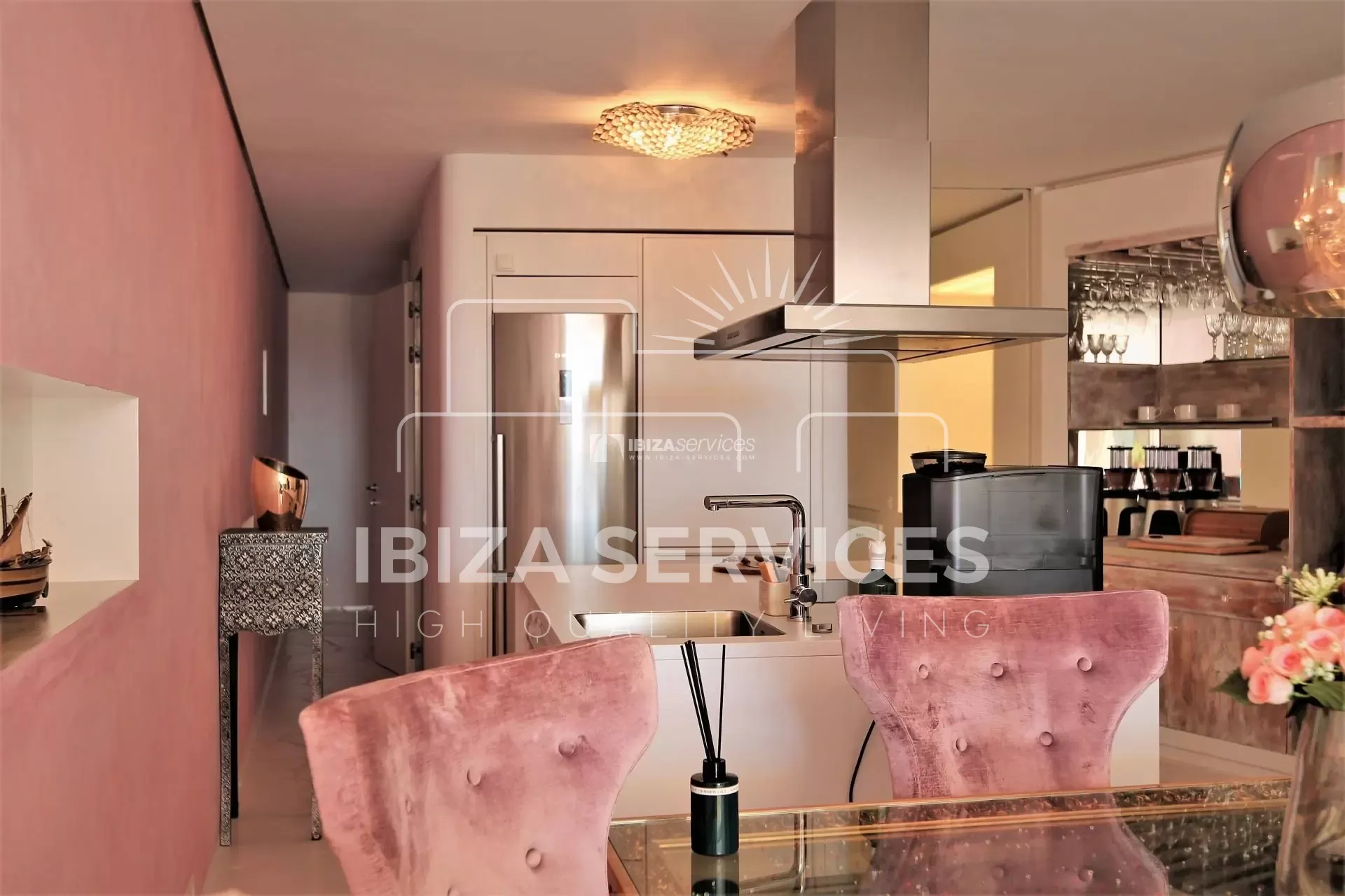 Las Boas Botafoch luxe appartement met terras en open uitzicht te koop