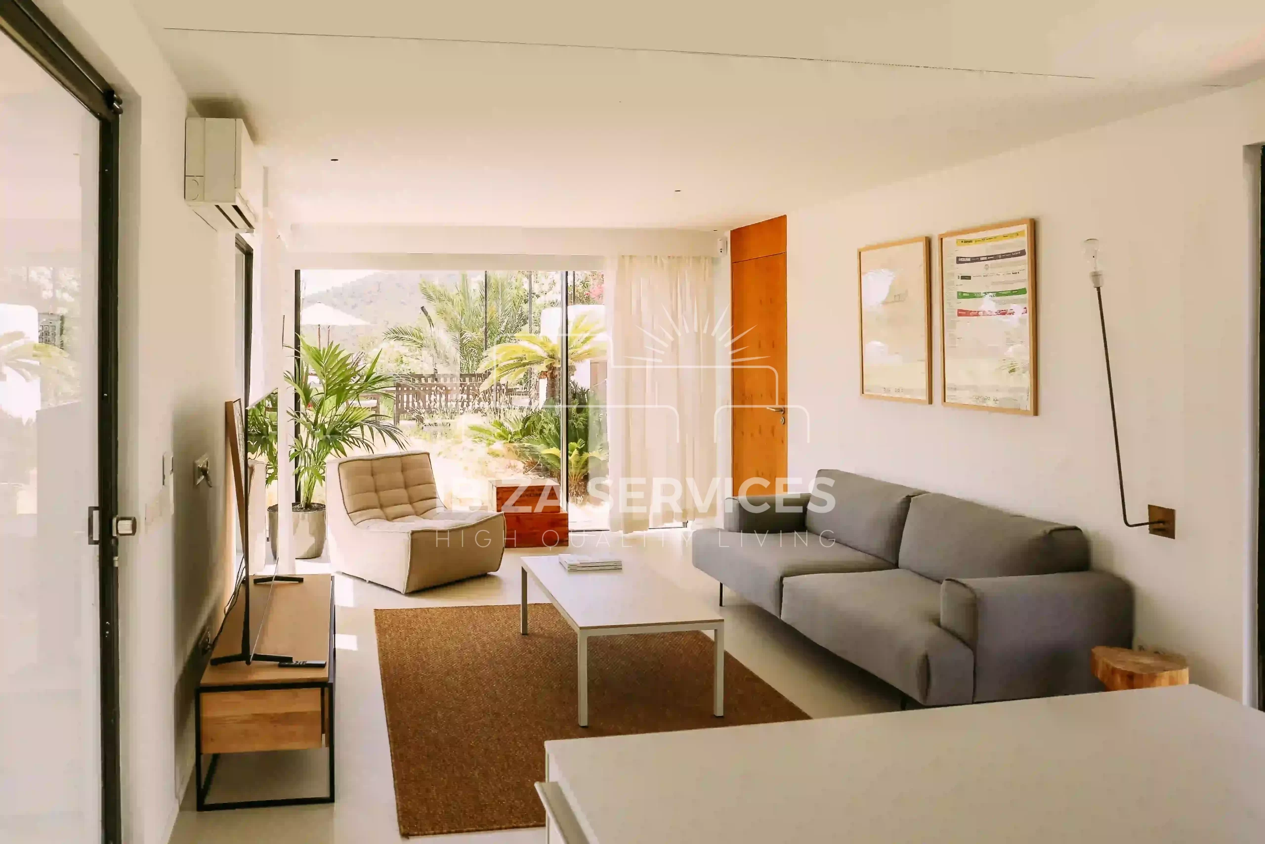 Villa contemporaine exceptionnelle avec 6 chambres et vue sur la mer à Cala Jondal