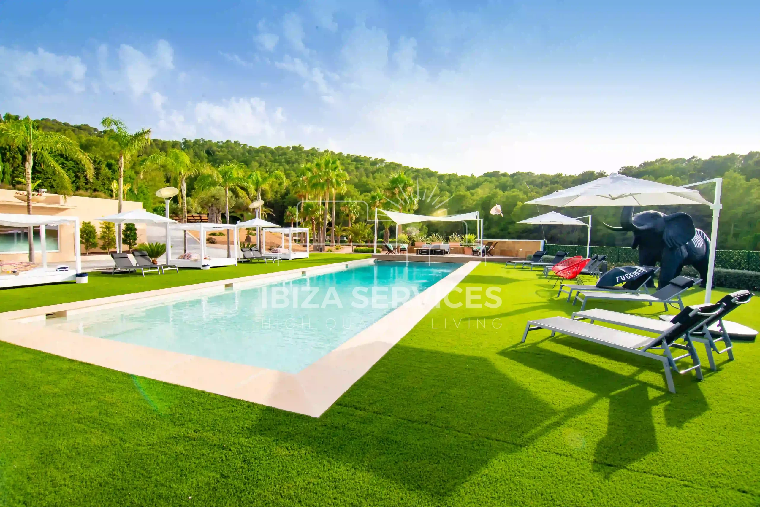 Superbe villa de 6 chambres avec vue sur la campagne à Santa Eulalia : Location de vacances d’exception