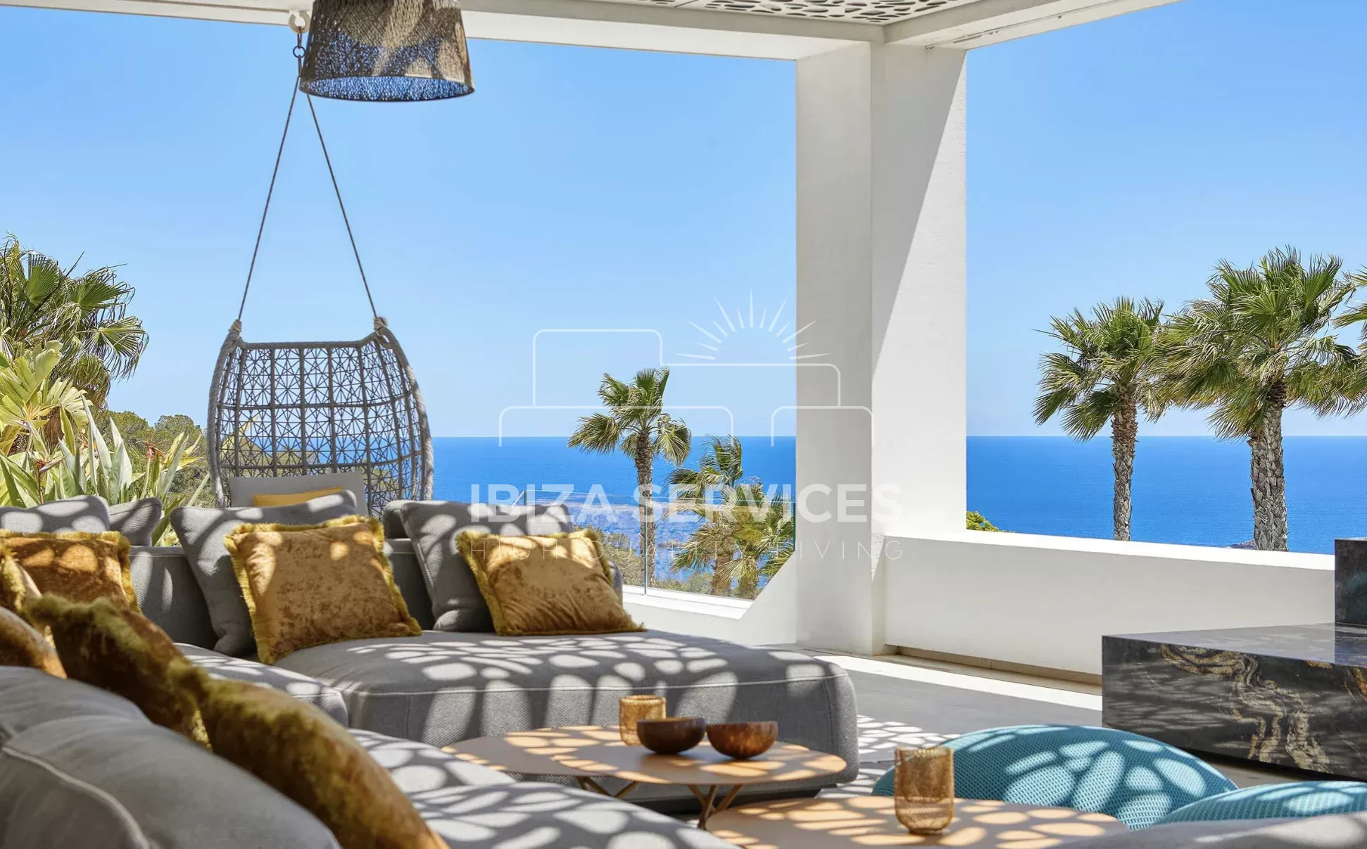 Luxury 7 bedroom Villa with Sea Views in Talamanca Ibiza For Holidays Rental