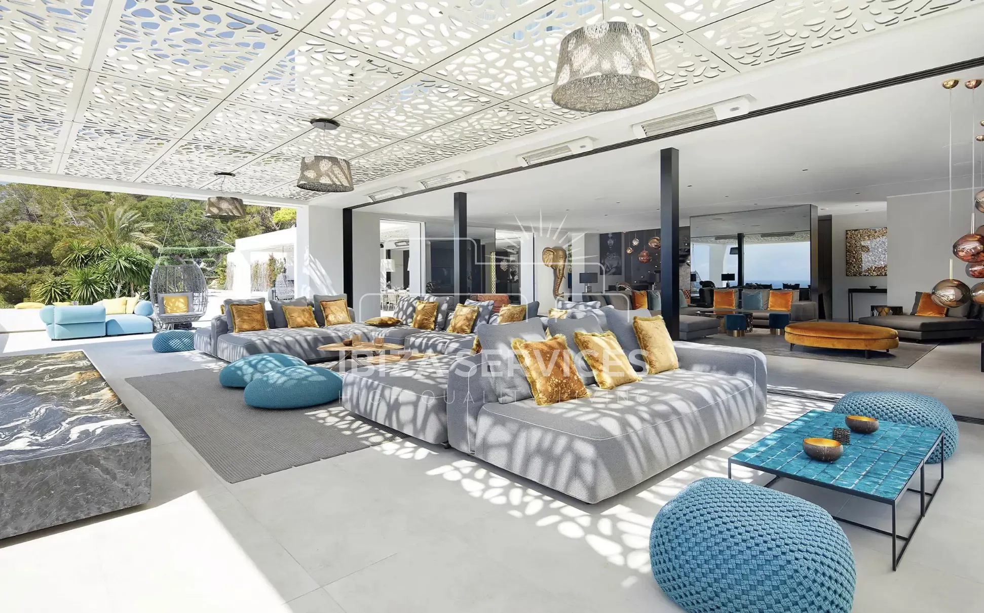 Luxury 7 bedroom Villa with Sea Views in Talamanca Ibiza For Holidays Rental
