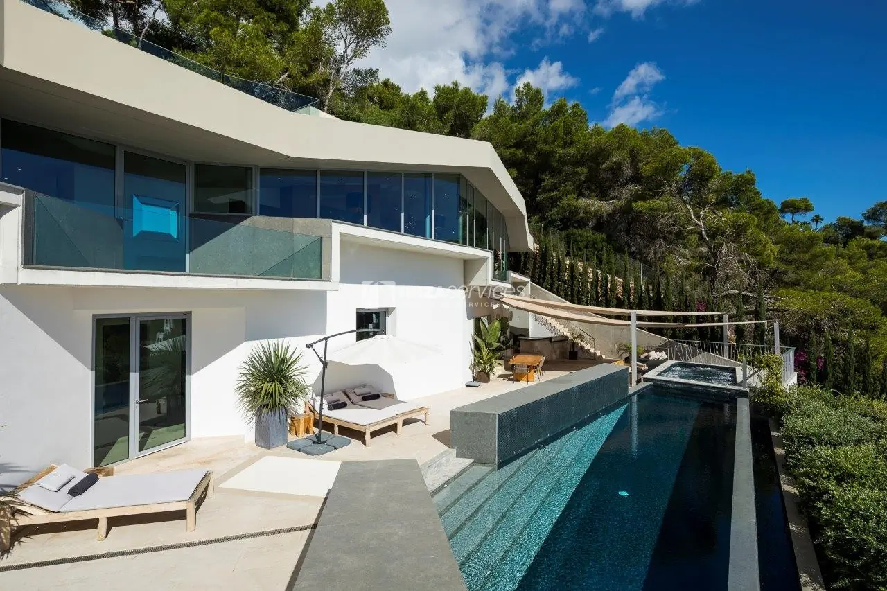 Vagabunda Roca llisa luxueuse propriété à louer Ibiza