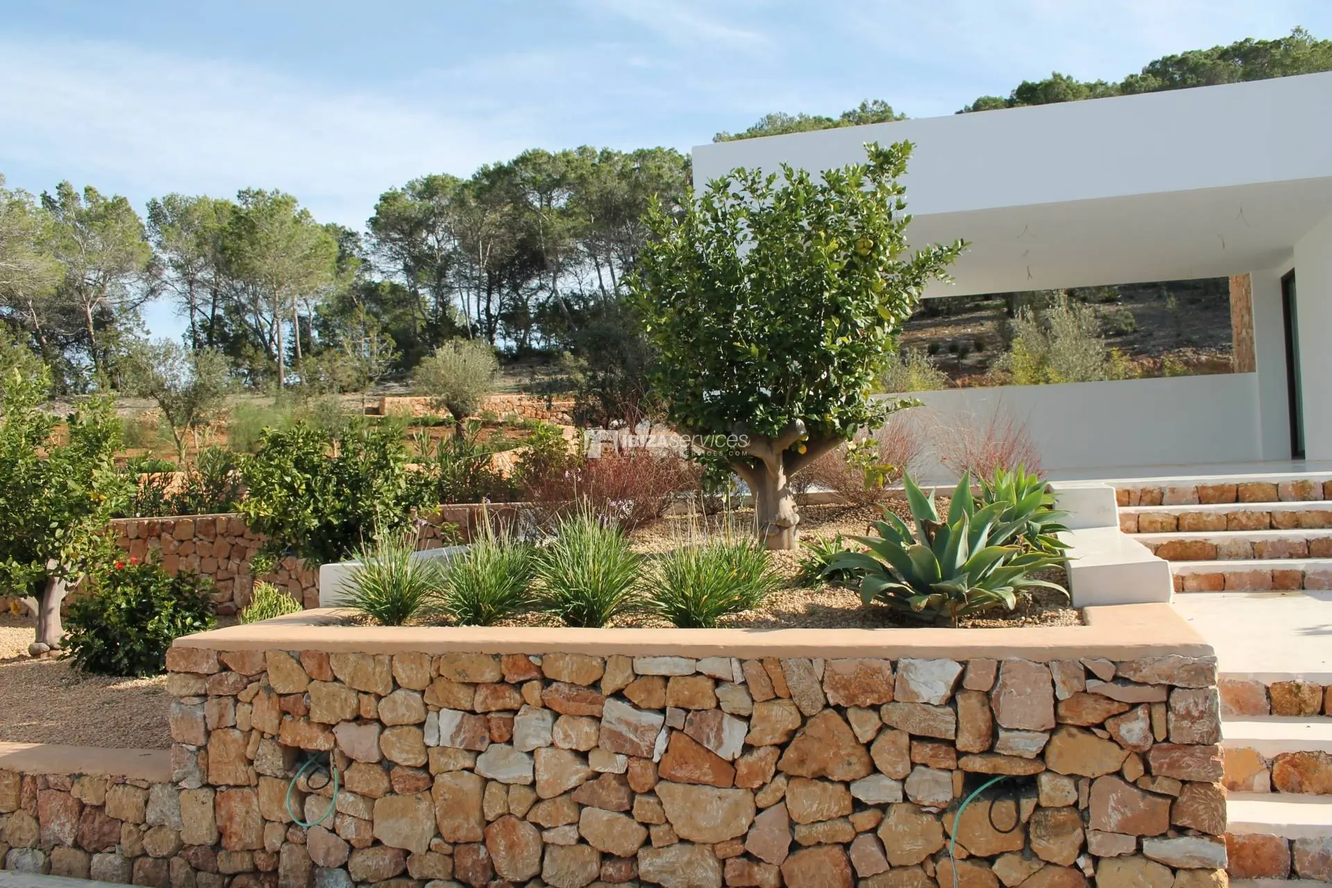 Buy brand new 5 bedroom modern villa in San Agustin Ibiza.