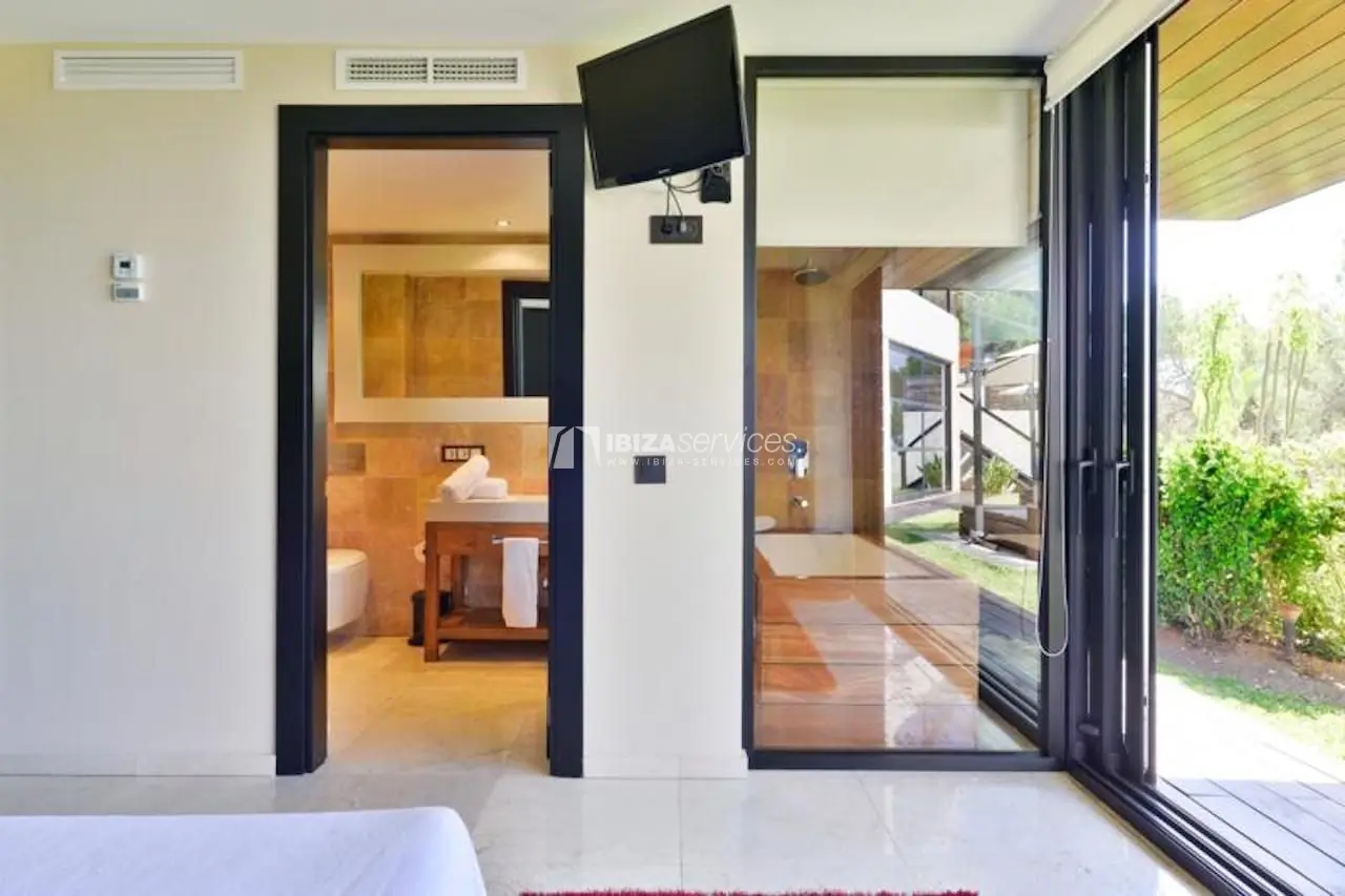 Can Furnet luxury  modern 6 bedroom villa holiday rental Ibiza