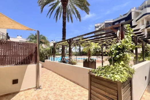 Modern 3-Bedroom Apartment with Pool, Parking and Side Sea Views
